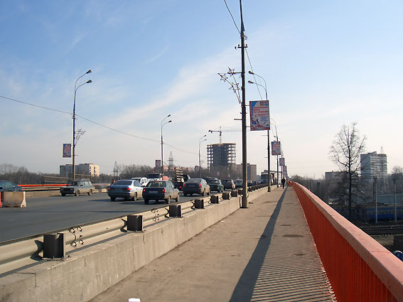 Мытищи, Олимпийский проспект, мост через ж/д, 2007 г.